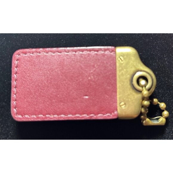 Vintage Coach 1941 Leather Hangtag Rogue Horse & Carriage Camel Oxblood Brass - Picture 2 of 11